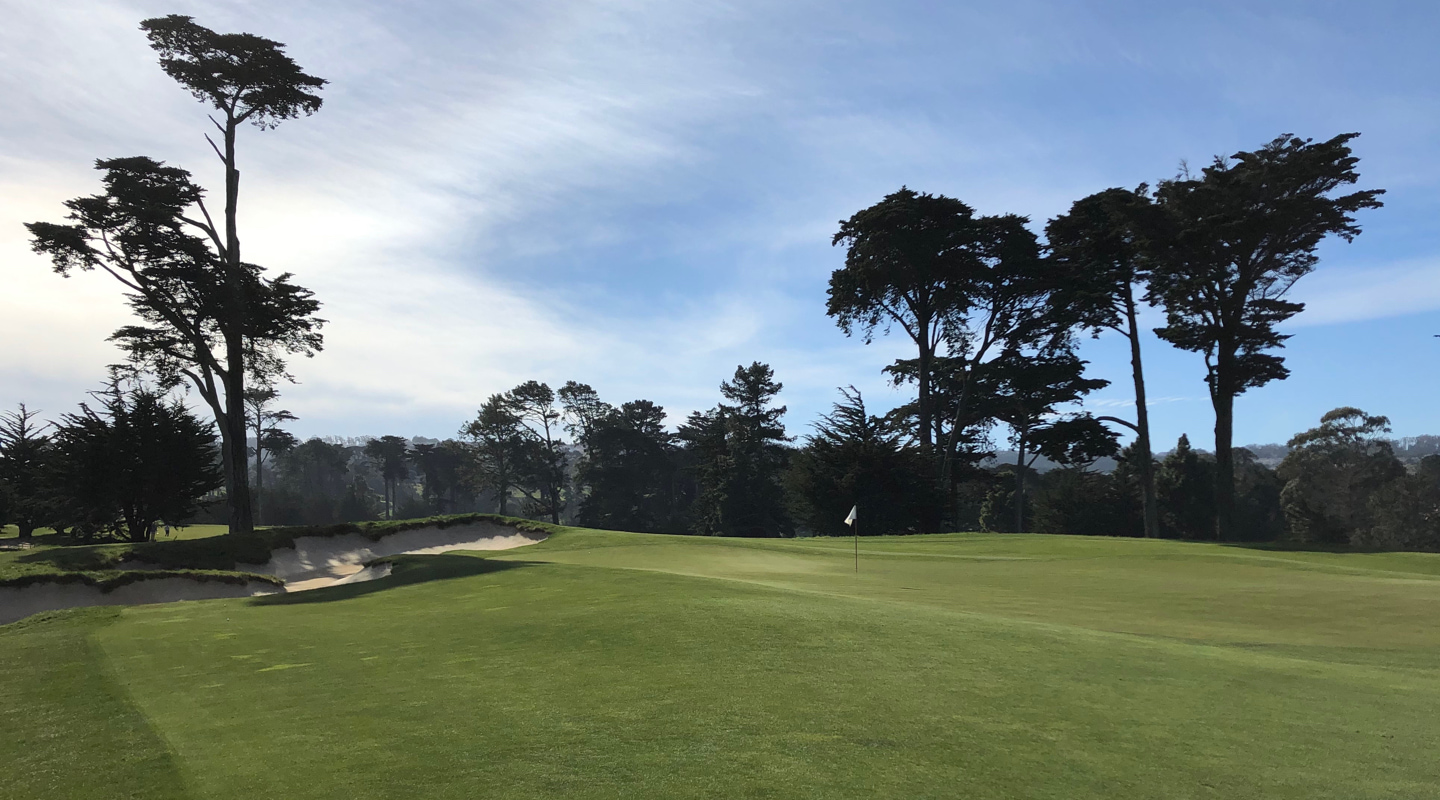The slope left creates tricky recovery options