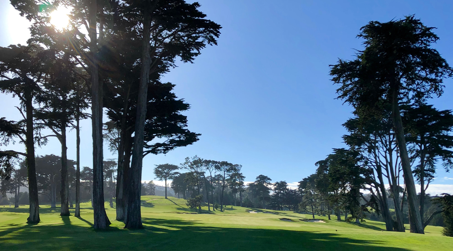Through the chute on the 13th
