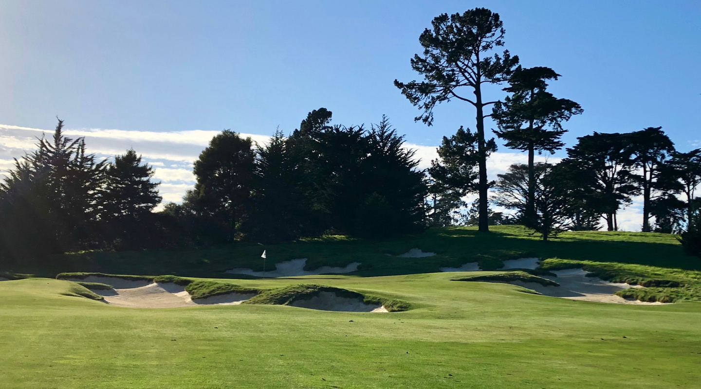 Approaching the green from the left is not the ideal angle