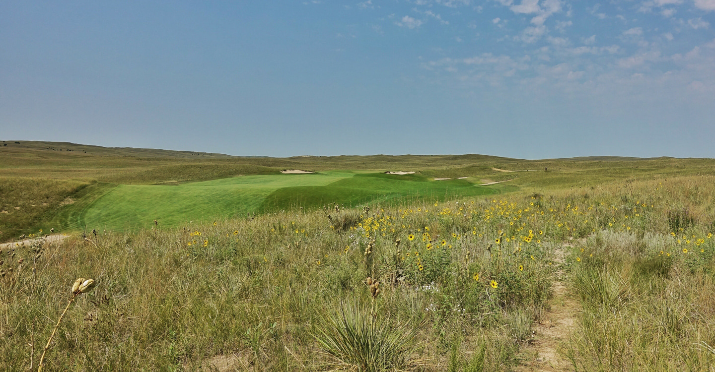 The fairway on the 12th is much larger than it appears from the tee The fairway on the 12th is much larger than it appears from the tee