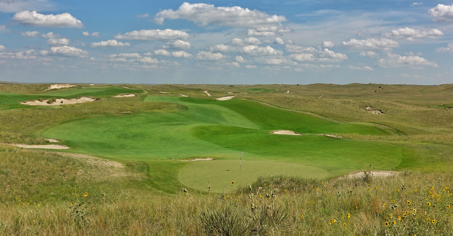 The strategy of the 14th flows backward from the tiny green The strategy of the 14th flows backward from the tiny green