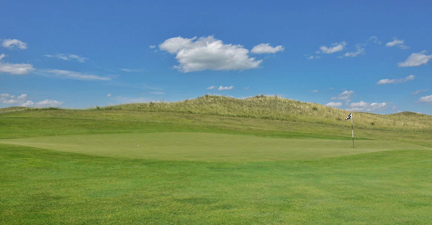 Pins tucked behind the mound take planning to attack Pins tucked behind the mound take planning to attack