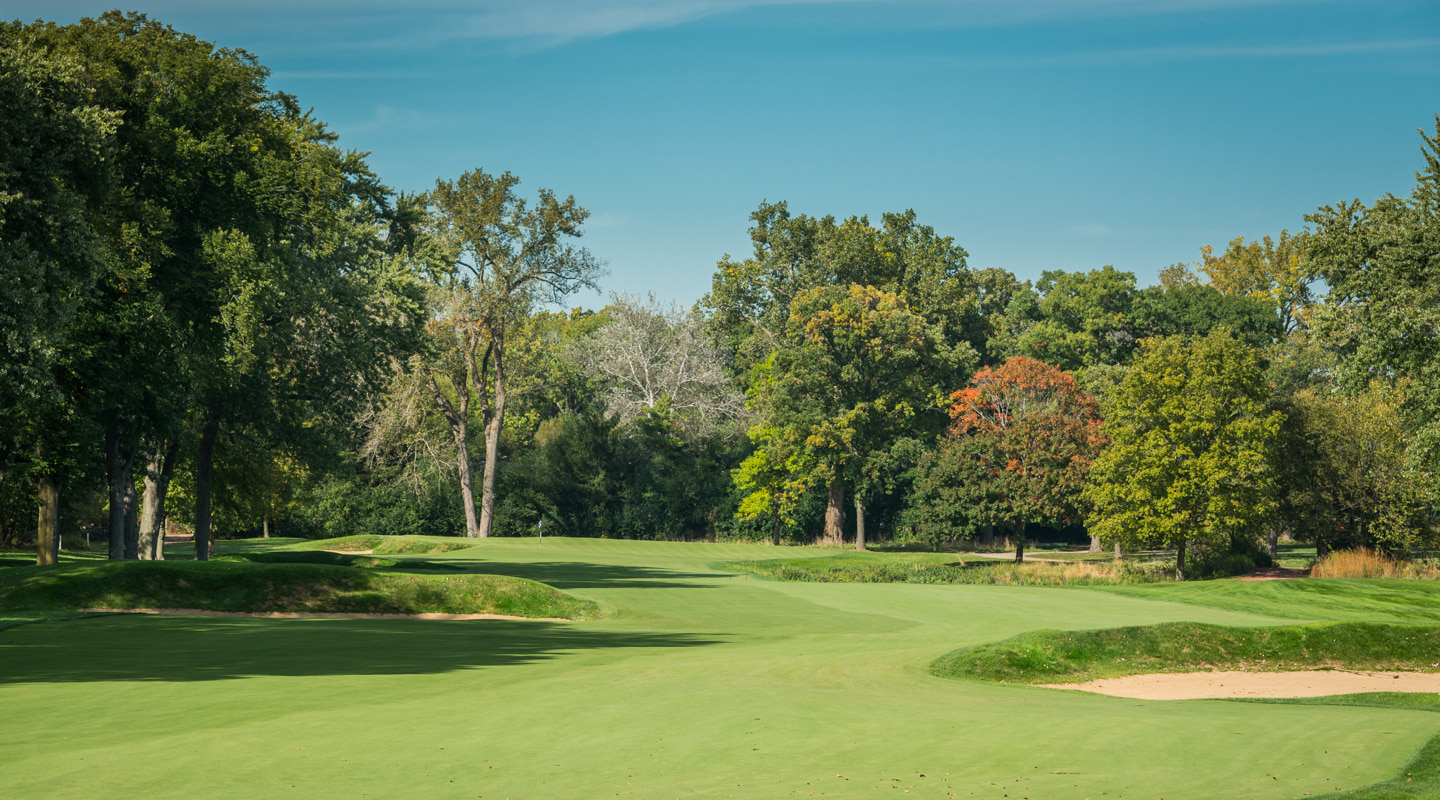 The meandering 13th fairway The meandering 13th fairway