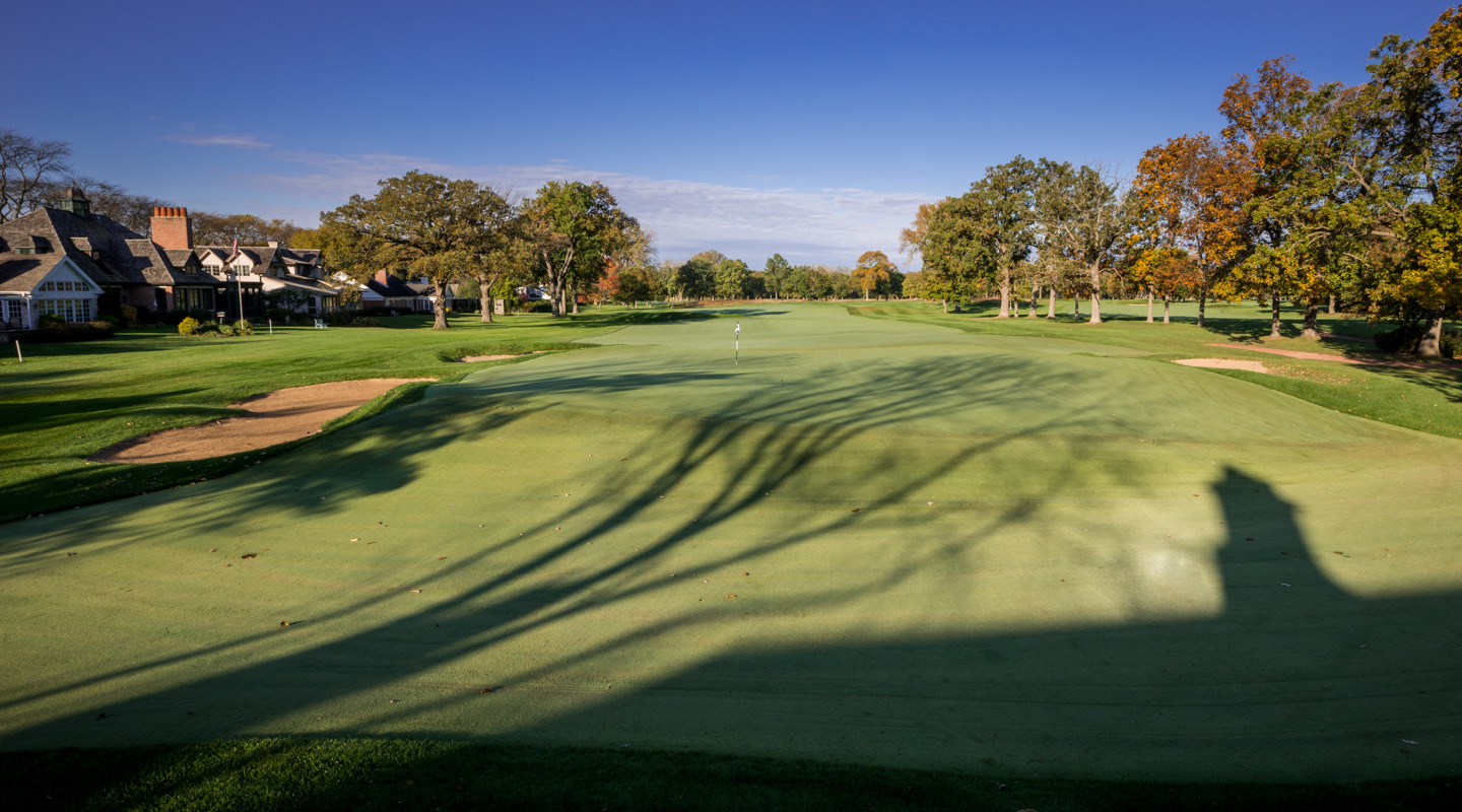 The runoff behind 6 green whisks balls away The runoff behind 6 green whisks balls away